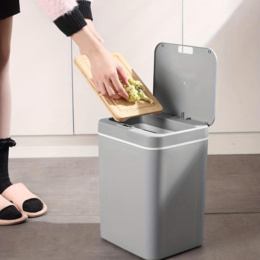 Automatic Sensor Trash Can for Summer, Three Adjustment Modes Food Waste Disposer, Smart Garbage Can, Automatic Trash Can for Home and Office (Without Battery)