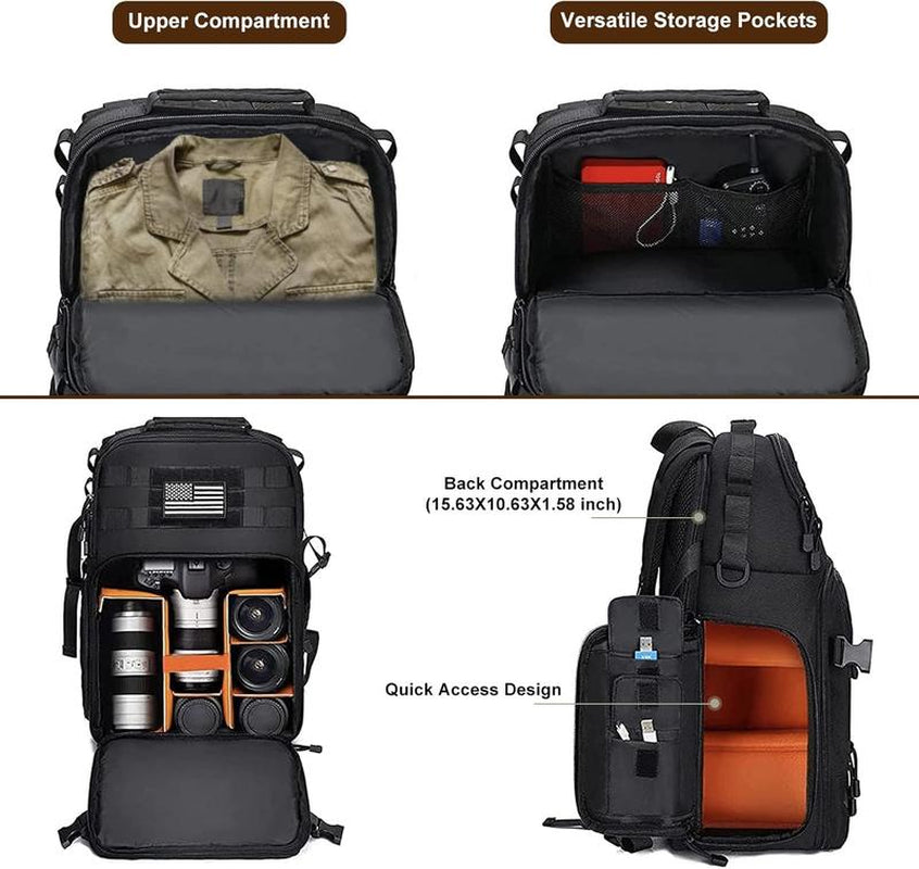 MOSISO Camera Backpack with Laptop Compartment for Dslr/Slr/Mirrorless Photography Accessories Clip